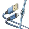Kabel Hama Reflective 1,5 m Blau Lightning auf USB A 2,4 A