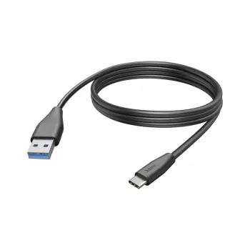 Hama 00201597 USB-Kabel USB 2.0 3 m USB C USB A Schwarz