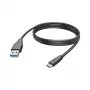 Hama 00201597 USB-Kabel USB 2.0 3 m USB C USB A Schwarz