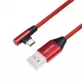 USB-Kabel LogiLink CU0146 USB 2.0 1 m USB A USB C Rot