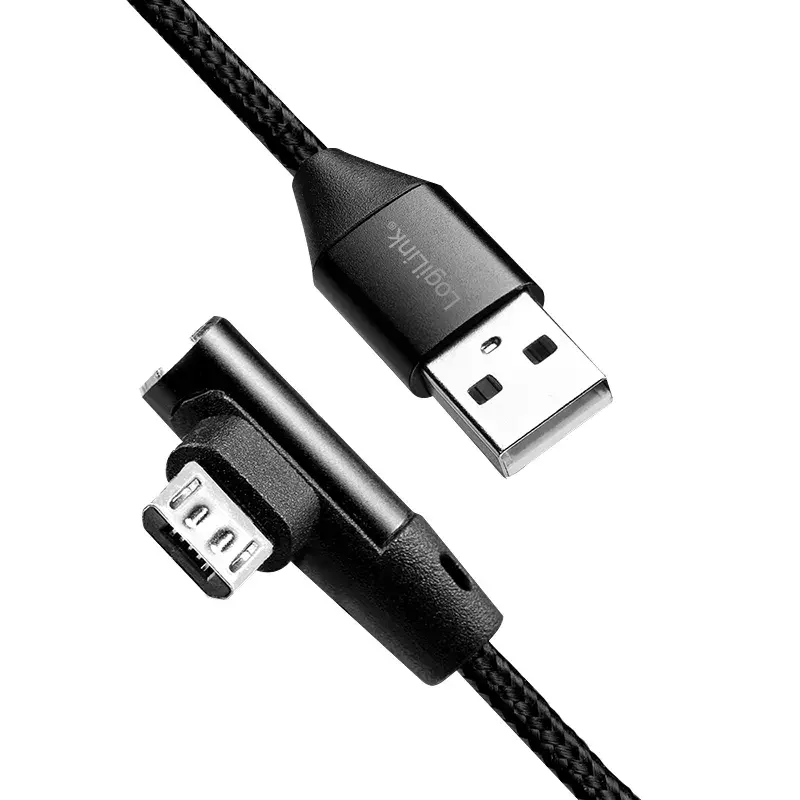 USB-Kabel LogiLink CU0142 USB 2.0 0,3 m USB A Micro-USB B Schwarz