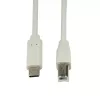 USB-Kabel LogiLink CU0160 USB 2.0 1m USB-C USB-B Weiß