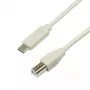 USB-Kabel LogiLink CU0160 USB 2.0 1m USB-C USB-B Weiß
