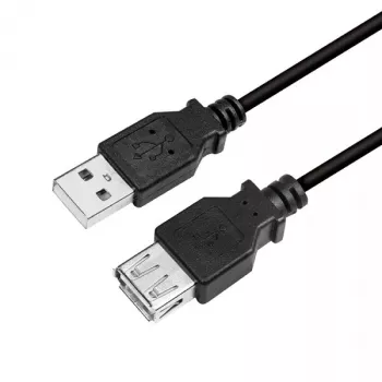 USB-Kabel LogiLink CU0012B 5m USB 2.0 A auf A Schwarz