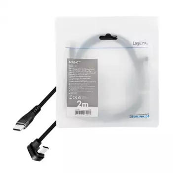 LogiLink CU0191 USB-Kabel USB 2.0 2 m USB C Schwarz