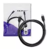 USB-Kabel Qoltec 52352 2,5 m USB 3.2 Gen 1 USB C Schwarz