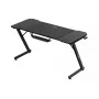 Ergonomischer Gaming-Schreibtisch huzaro Hero 3.3 Schwarz — gerader rechteckiger Tischplatte 1400x600 mm, 740 mm Höhe, 15 mm Tischplatte