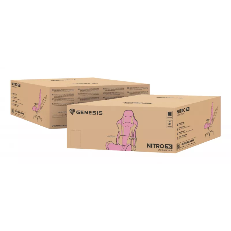 PC-Gamingstuhl GENESIS Nitro 710 Air filled seat Weiß 150 kg