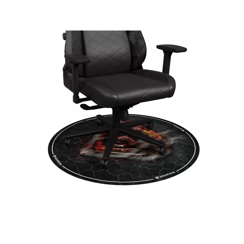 Stuhlmatte GENESIS Tellur 400 Round Lava Multicolour Stoff Gummi