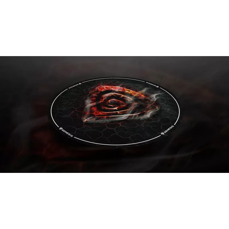 Stuhlmatte GENESIS Tellur 400 Round Lava Multicolour Stoff Gummi