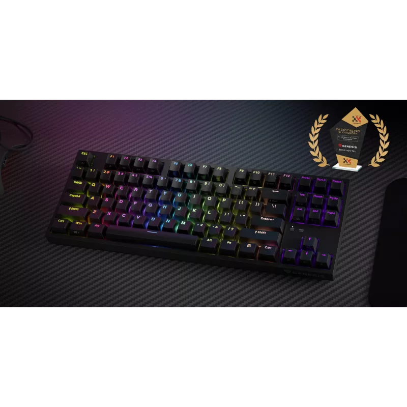 GENESIS Thor 404 TKL Tastatur Gaming USB QWERTY US International Schwarz