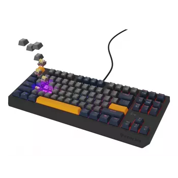 GENESIS Thor 230 TKL Tastatur Gaming USB QWERTY Englisch Blau
