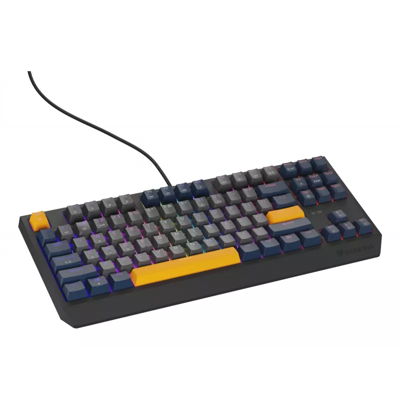 GENESIS Thor 230 TKL Tastatur Gaming USB QWERTY Englisch Blau