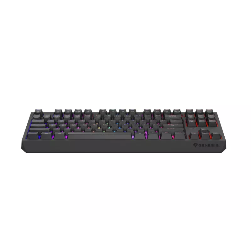 Mechanische Tenkeyless Gaming-Tastatur GENESIS Thor 230 TKL — USB, RF Wireless, Bluetooth, 87-Tasten QWERTY, Grau