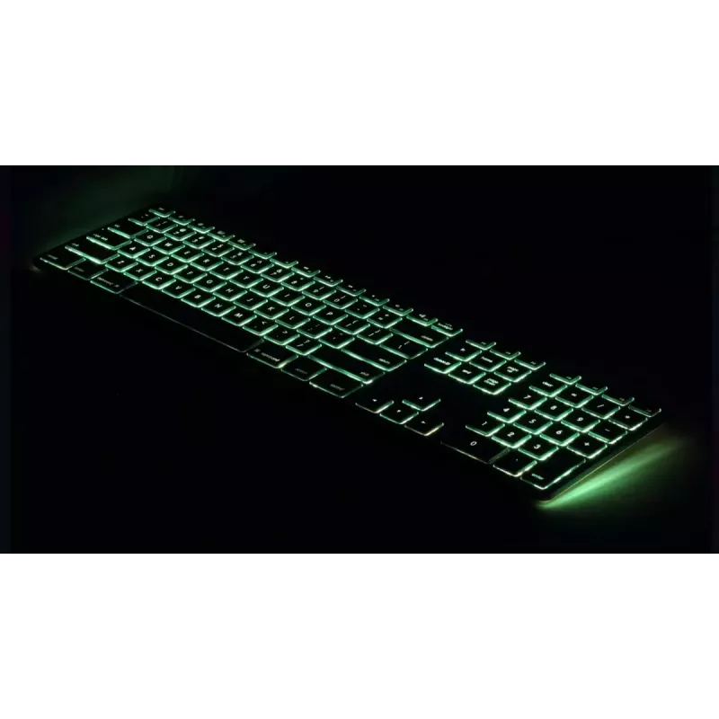 Matias FK318LB-UK RGB-Hintergrundbeleuchtung für Mac Space Gray – kompakt, UK-Layout