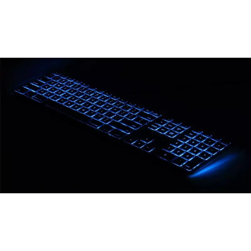 Matias FK318LB-UK RGB-Hintergrundbeleuchtung für Mac Space Gray – kompakt, UK-Layout