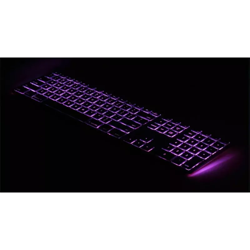 Matias FK318LB-UK RGB-Hintergrundbeleuchtung für Mac Space Gray – kompakt, UK-Layout