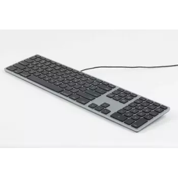 Matias FK318LB-UK RGB-Hintergrundbeleuchtung für Mac Space Gray – kompakt, UK-Layout
