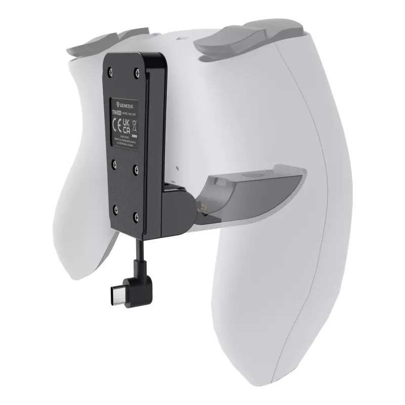 Ladesystem GENESIS Tin 305 PlayStation 5 schlank Kabelgebunden Schwarz Weiß