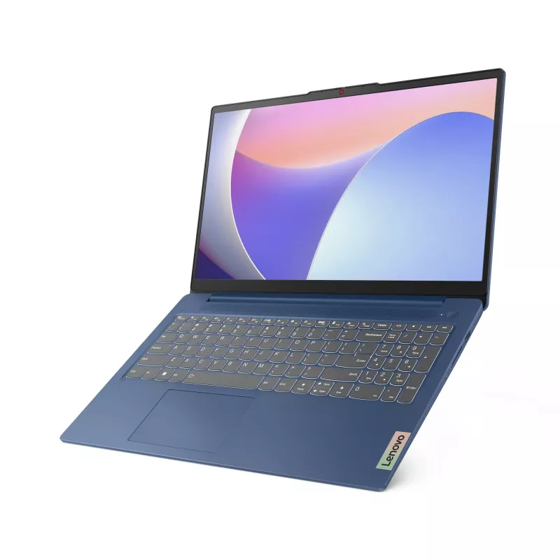 Laptop Lenovo IdeaPad Slim 3 15IRU8 — Intel Core i3-1315U, 15,6 Zoll FHD, 8 GB LPDDR5, 512 GB SSD, Windows 11 Home, Blau