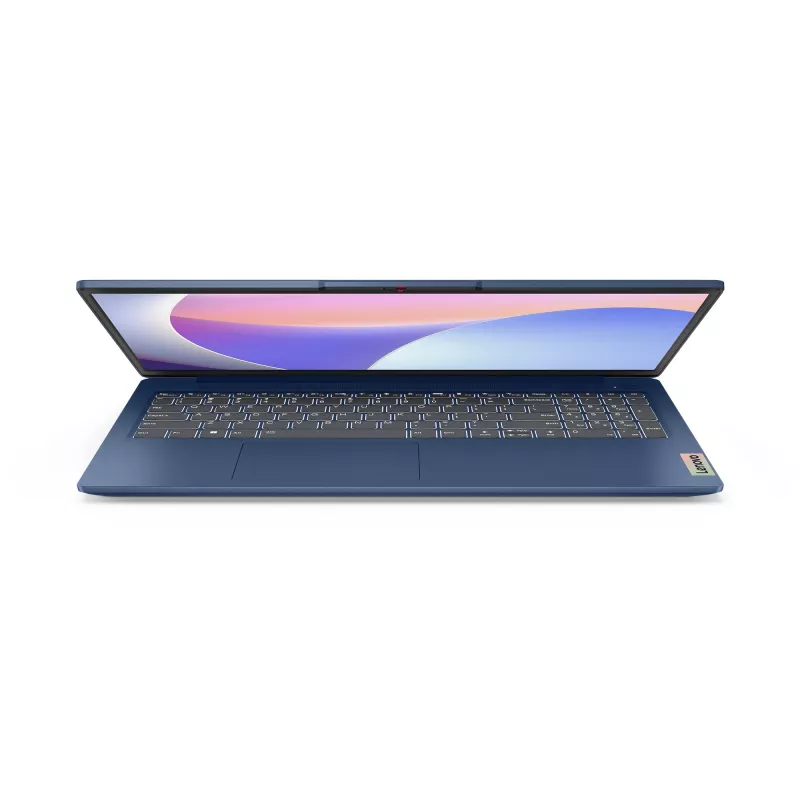 Laptop Lenovo IdeaPad Slim 3 15IRU8 — Intel Core i3-1315U, 15,6 Zoll FHD, 8 GB LPDDR5, 512 GB SSD, Windows 11 Home, Blau
