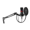 PC-Mikrofon ENDORFY Solum Streaming, USB-C kabelgebunden mit Nierencharakteristik, 48 kHz/16-Bit, 18–21000 Hz, Tischmontage, inklusive Spinne und Popschutz