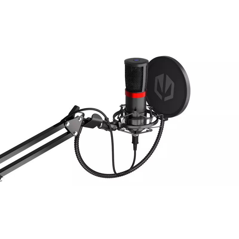 PC-Mikrofon ENDORFY Solum Streaming, USB-C kabelgebunden mit Nierencharakteristik, 48 kHz/16-Bit, 18–21000 Hz, Tischmontage, inklusive Spinne und Popschutz