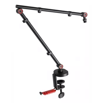 Boom-Mikrofonstativ GENESIS NGM-2156 Schreibtischmontagefuß Schwarz