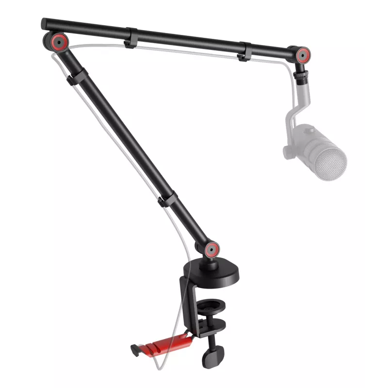 Boom-Mikrofonstativ GENESIS NGM-2156 Schreibtischmontagefuß Schwarz