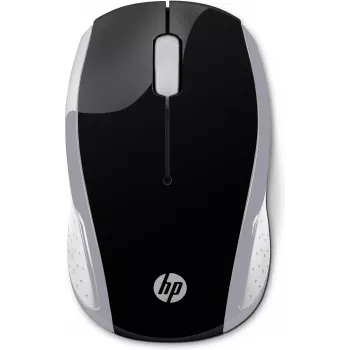 HP Wireless Maus 200 (Pike Silver), beidhändig, optisch, RF Wireless, 1000 DPI, Silber