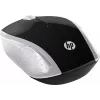 HP Wireless Maus 200 (Pike Silver), beidhändig, optisch, RF Wireless, 1000 DPI, Silber