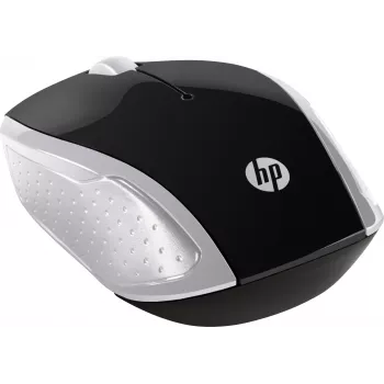 HP Wireless Maus 200 (Pike Silver), beidhändig, optisch, RF Wireless, 1000 DPI, Silber