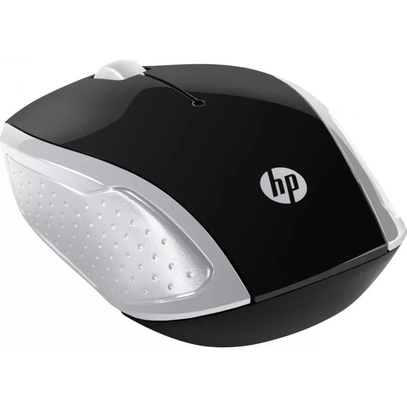 HP Wireless Maus 200 (Pike Silver), beidhändig, optisch, RF Wireless, 1000 DPI, Silber