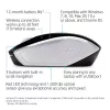 HP Wireless Maus 200 (Pike Silver), beidhändig, optisch, RF Wireless, 1000 DPI, Silber