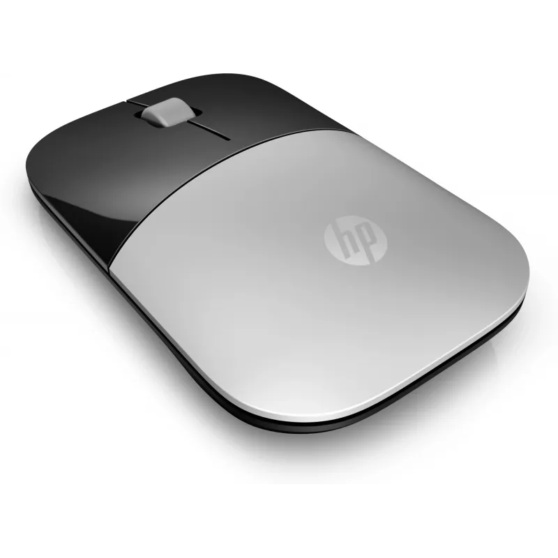 HP Z3700 Silberne kabellose Maus, beidhändig, optisch, RF Wireless, 1200 DPI, Silber