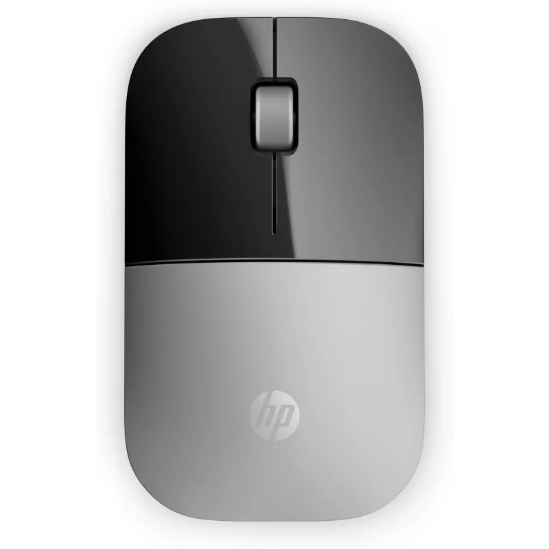 HP Z3700 Silberne kabellose Maus, beidhändig, optisch, RF Wireless, 1200 DPI, Silber