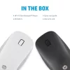 HP 410 schlank Silver Bluetooth-Maus, beidhändig, Bluetooth, 2000 dpi, Silber
