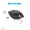HP 410 schlank Silver Bluetooth-Maus, beidhändig, Bluetooth, 2000 dpi, Silber