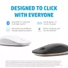 HP 410 schlank Silver Bluetooth-Maus, beidhändig, Bluetooth, 2000 dpi, Silber