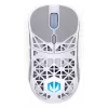Kabellose Gaming-Maus ENDORFY LIV Onyx White — Bluetooth/2,4 GHz, 12000 DPI, beidhändig, aRGB-Beleuchtung, 6 Tasten, USB-A/USB-C-Kabel