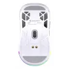 Kabellose Gaming-Maus ENDORFY LIV Onyx White — Bluetooth/2,4 GHz, 12000 DPI, beidhändig, aRGB-Beleuchtung, 6 Tasten, USB-A/USB-C-Kabel