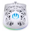 Kabellose Gaming-Maus ENDORFY LIV Onyx White — Bluetooth/2,4 GHz, 12000 DPI, beidhändig, aRGB-Beleuchtung, 6 Tasten, USB-A/USB-C-Kabel