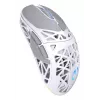 Kabellose Gaming-Maus ENDORFY LIV Onyx White — Bluetooth/2,4 GHz, 12000 DPI, beidhändig, aRGB-Beleuchtung, 6 Tasten, USB-A/USB-C-Kabel