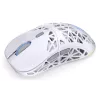 Kabellose Gaming-Maus ENDORFY LIV Onyx White — Bluetooth/2,4 GHz, 12000 DPI, beidhändig, aRGB-Beleuchtung, 6 Tasten, USB-A/USB-C-Kabel