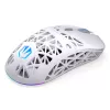 Kabellose Gaming-Maus ENDORFY LIV Onyx White — Bluetooth/2,4 GHz, 12000 DPI, beidhändig, aRGB-Beleuchtung, 6 Tasten, USB-A/USB-C-Kabel