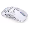 Kabellose Gaming-Maus ENDORFY LIV Onyx White — Bluetooth/2,4 GHz, 12000 DPI, beidhändig, aRGB-Beleuchtung, 6 Tasten, USB-A/USB-C-Kabel