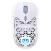 Kabellose Gaming-Maus ENDORFY LIV Onyx White — Bluetooth/2,4 GHz, 12000 DPI, beidhändig, aRGB-Beleuchtung, 6 Tasten, USB-A/USB-C-Kabel