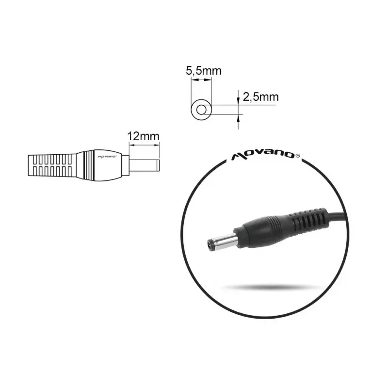 MITSU Netzteil 19 V 3,42 A Modell ZM/LIT19342 für kompatible Laptops