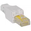Intellinet RJ45 Modular Plug, werkzeugloser Steckverbinder, Cat5/5e/6, 22-26 AWG massive und flexible UTP-Kabel