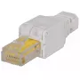 Intellinet RJ45 Modular Plug, werkzeugloser Steckverbinder, Cat5/5e/6, 22-26 AWG massive und flexible UTP-Kabel